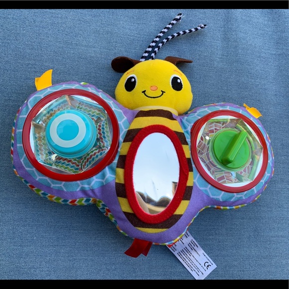 Infantino Squeak and Peek Bumble Bee Mirror Pal (Gift with Purchase) - Picture 4 of 12
